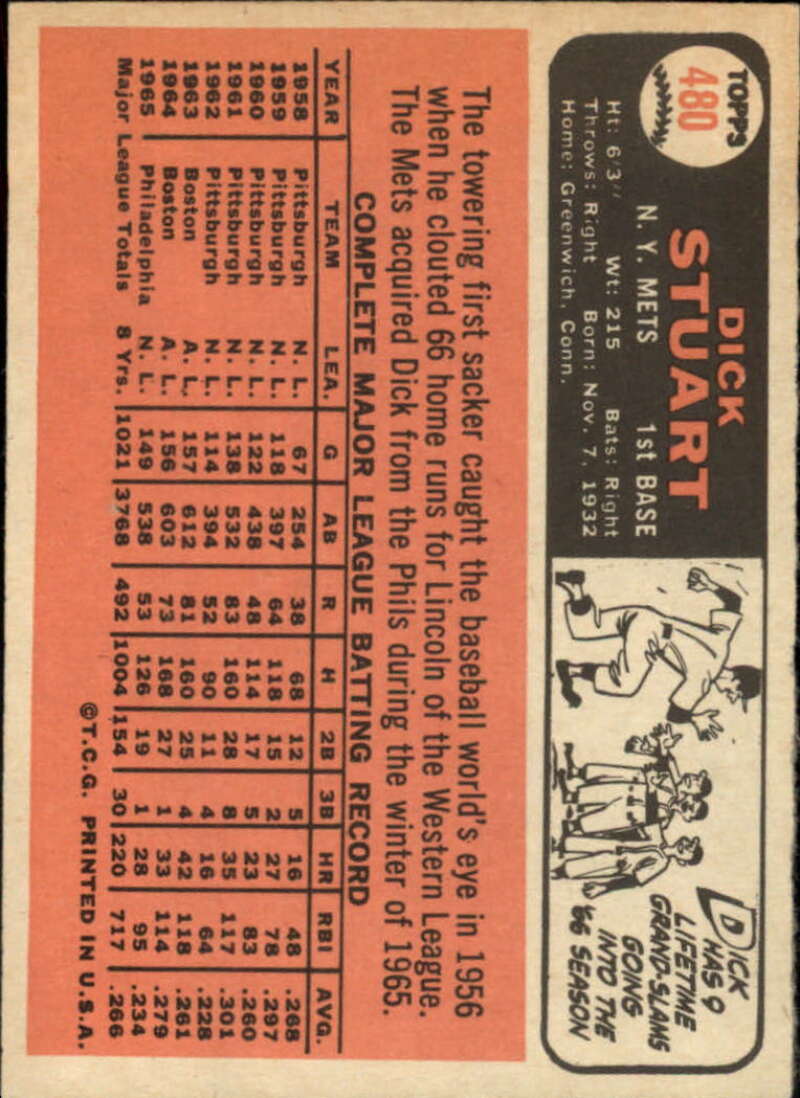 Pick Your Cards 1966 Topps Baseball Singles Set Break 1 (#266-516) - Picture 389 of 447