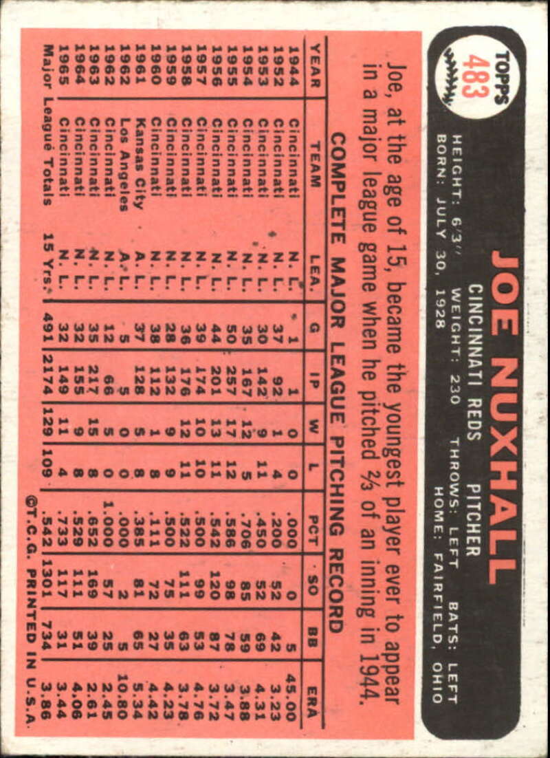 Pick Your Cards 1966 Topps Baseball Singles Set Break 1 (#266-516) - Picture 395 of 447