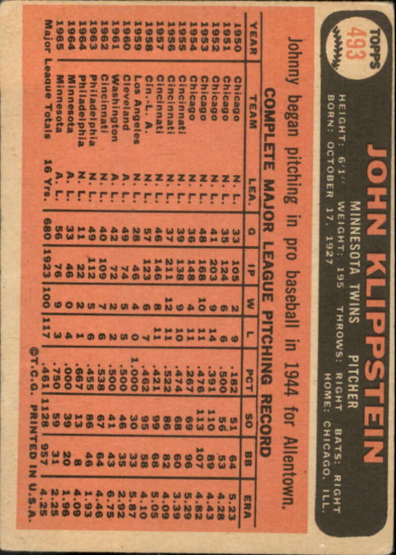 Pick Your Cards 1966 Topps Baseball Singles Set Break 1 (#266-516) - Picture 409 of 447