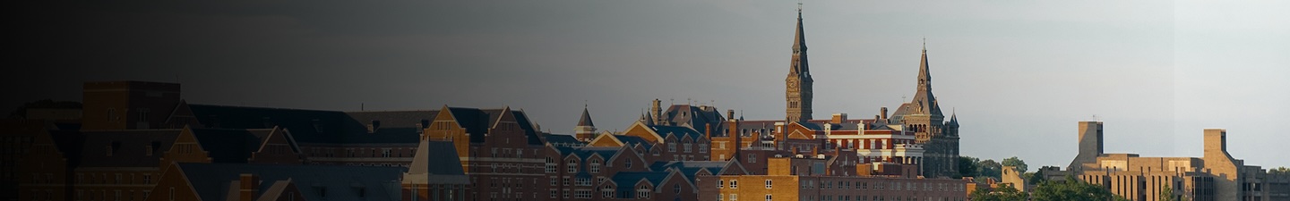Aerial view of Georgetown University