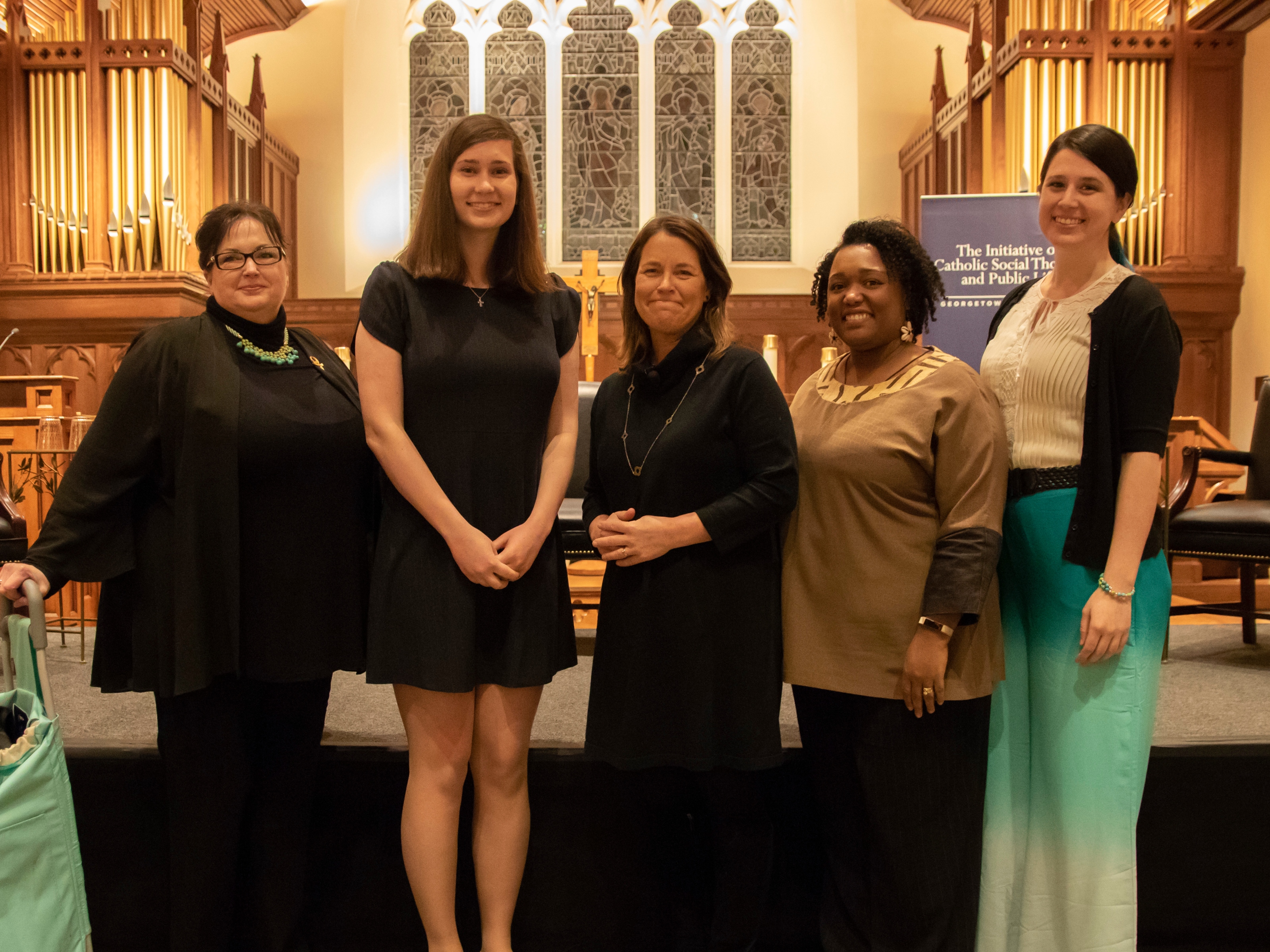 Panelists of January 15, 2019 Dahlgren Dialogue on pro-life women and resisting the throwaway culture.