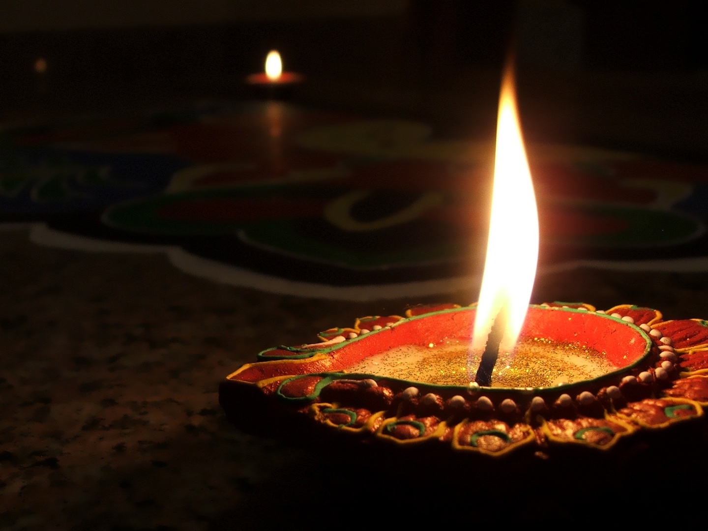Candle burning