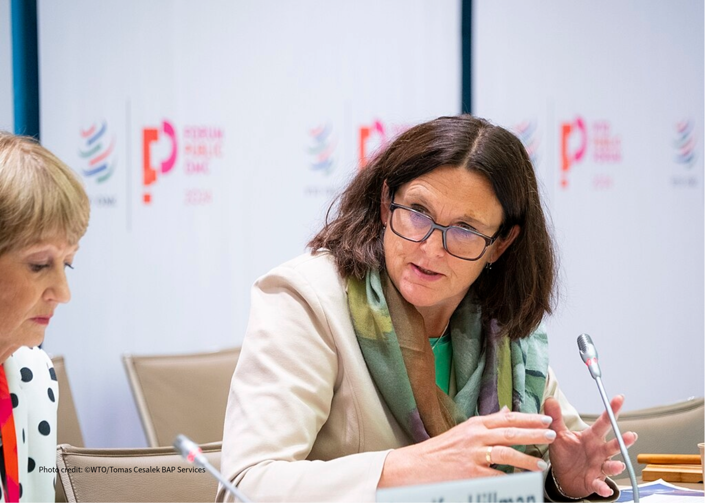 Cecilia Malmström. Photo credit: WTO/Tomas Cesalek BAP Services.