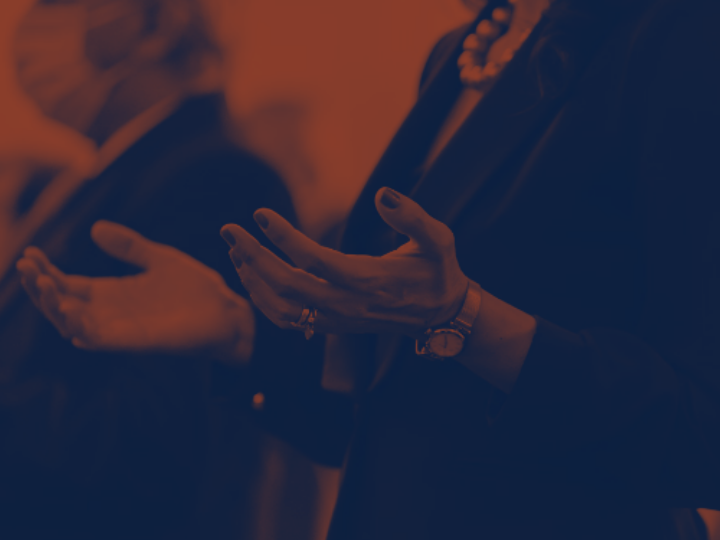 Hands in a prayer position