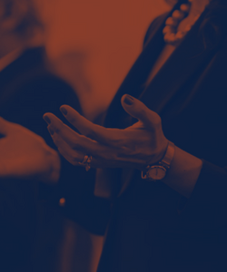 Hands in a prayer position