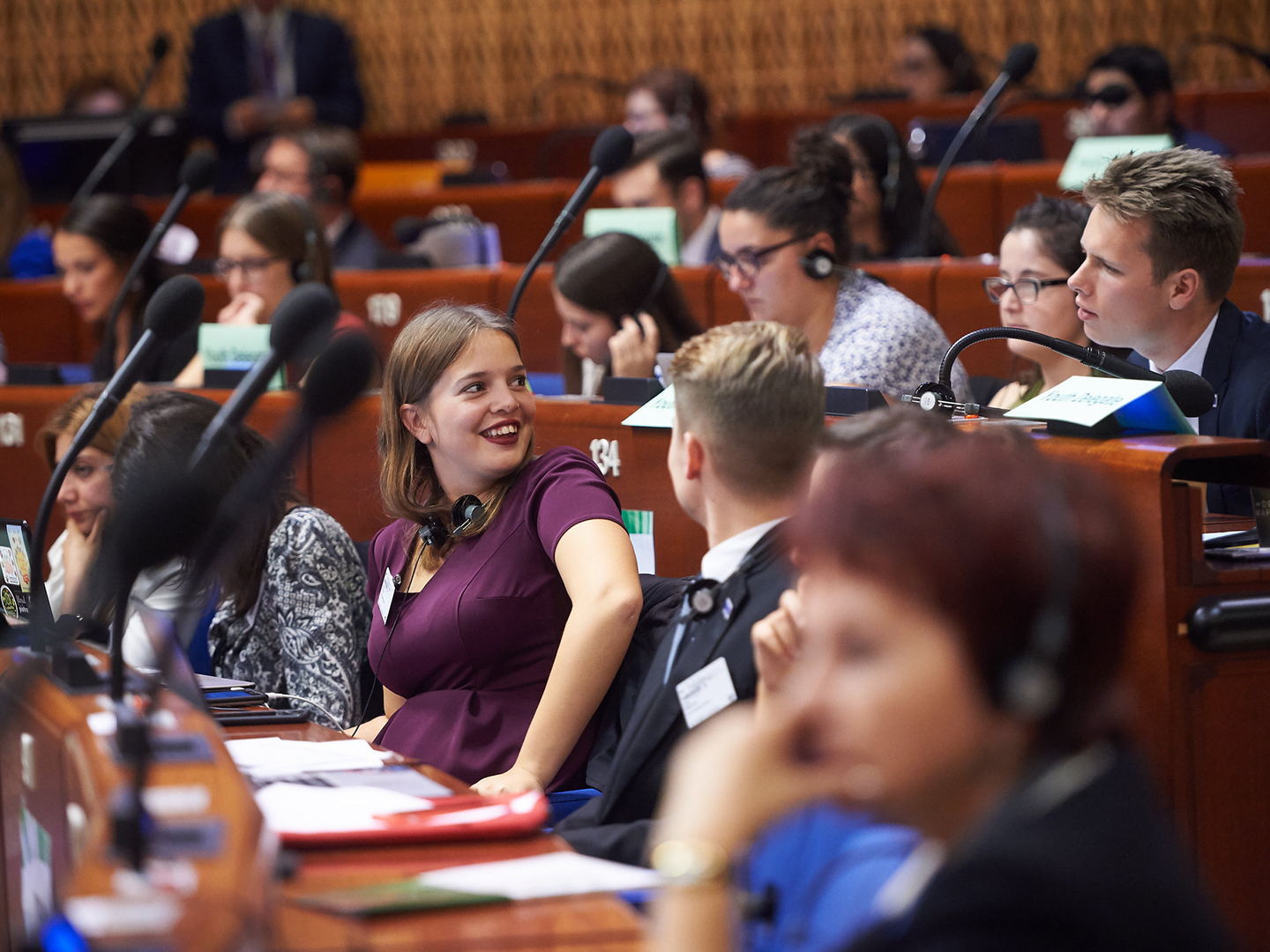 Youth participating in the 33rd Congress session