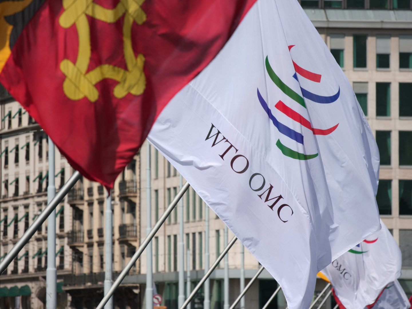 Bandera de Organización Mundial del Comercio