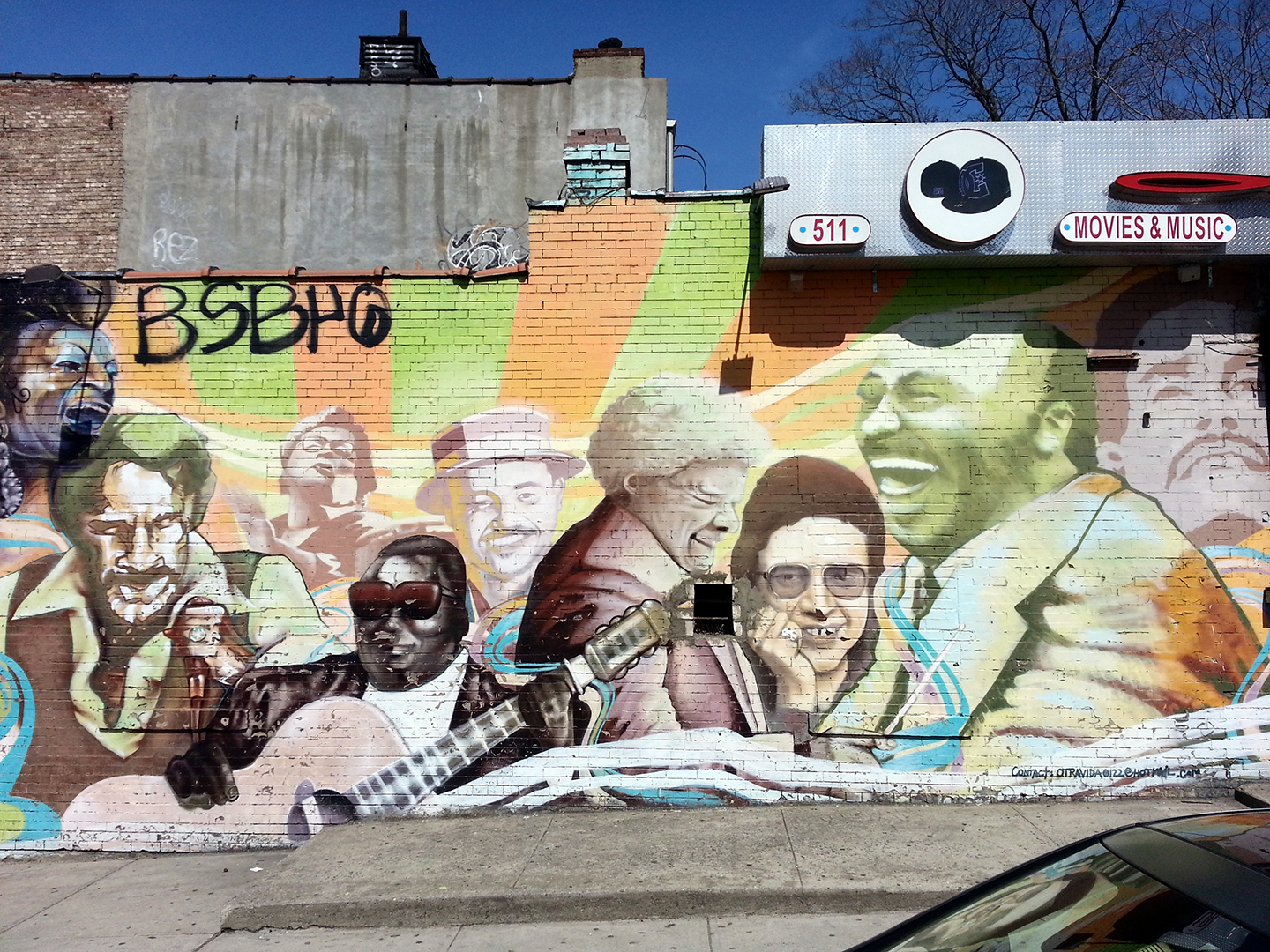 Brooklyn mural of slasa music legends