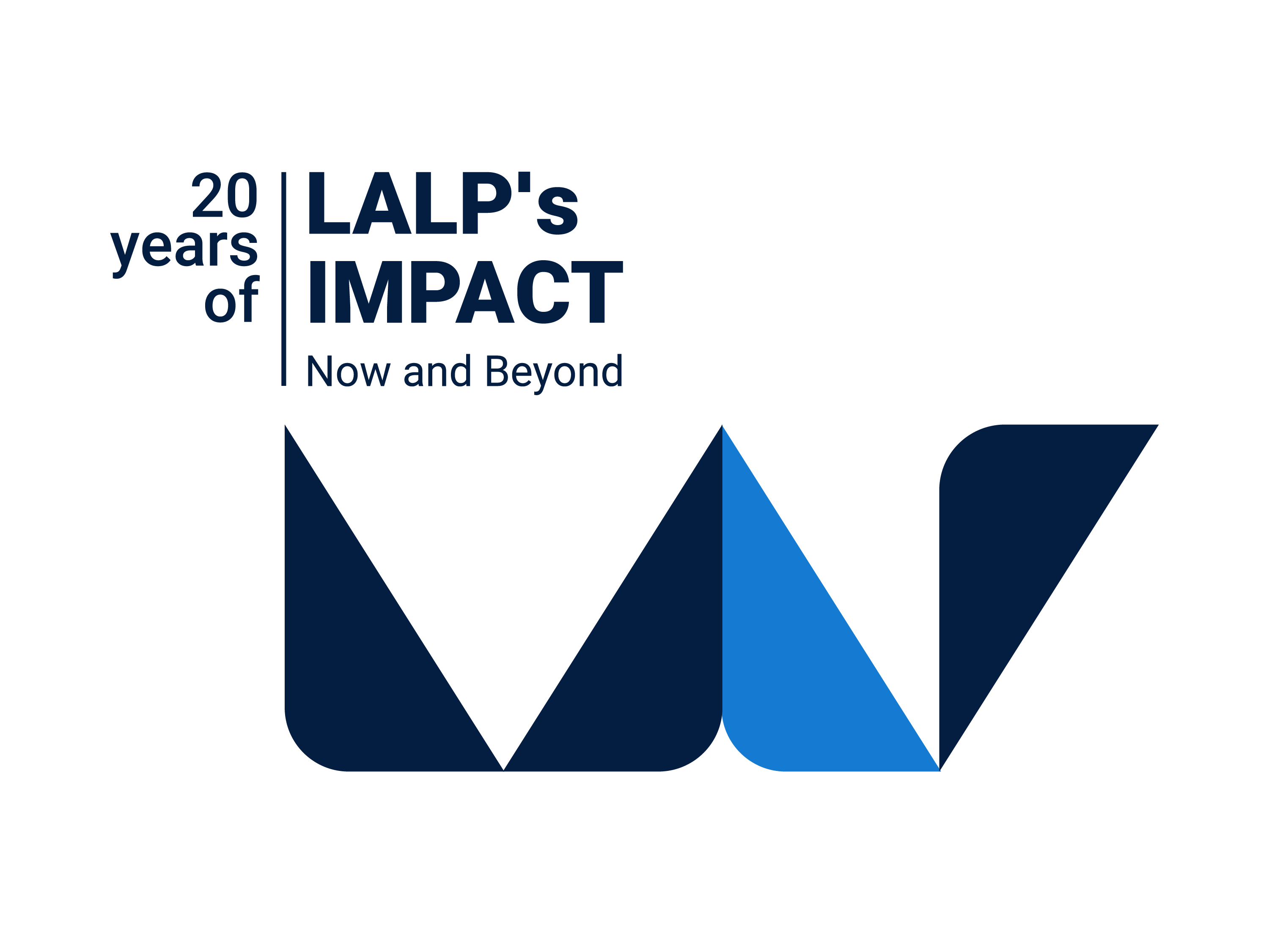 logo 20 Years of LALP's Impact: Now & Beyond, imagen creada por Estudio89 de GCL alumna Lula Capriel