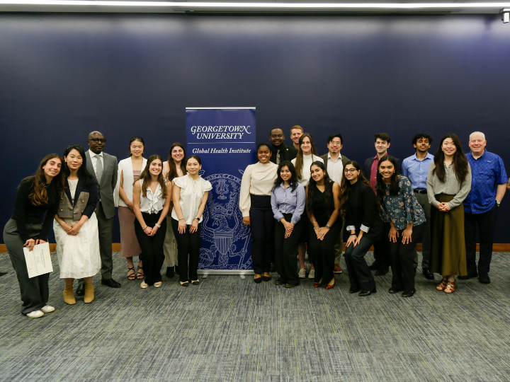 A group posing for a photo