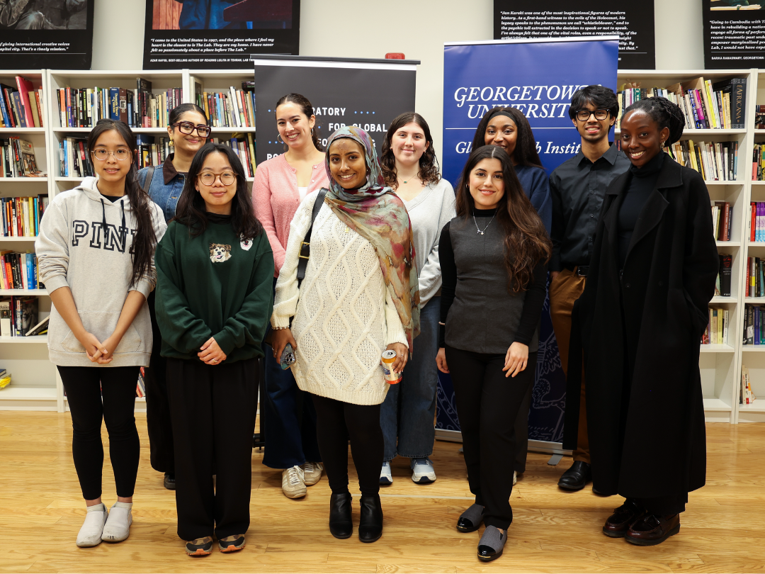 Global Health Student Fellows at the In Your Shoes event.