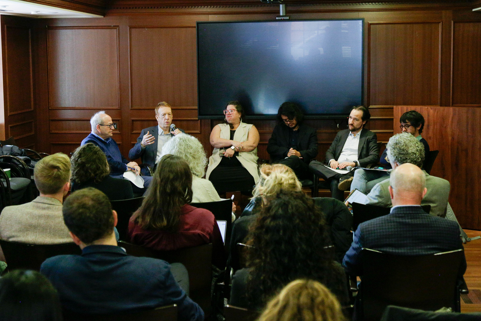 L-R: Michael Shifter, Tom Carothers, Janice Gallagher, Kenzo Soares, Alvaro Santos,  Nicolas Dip