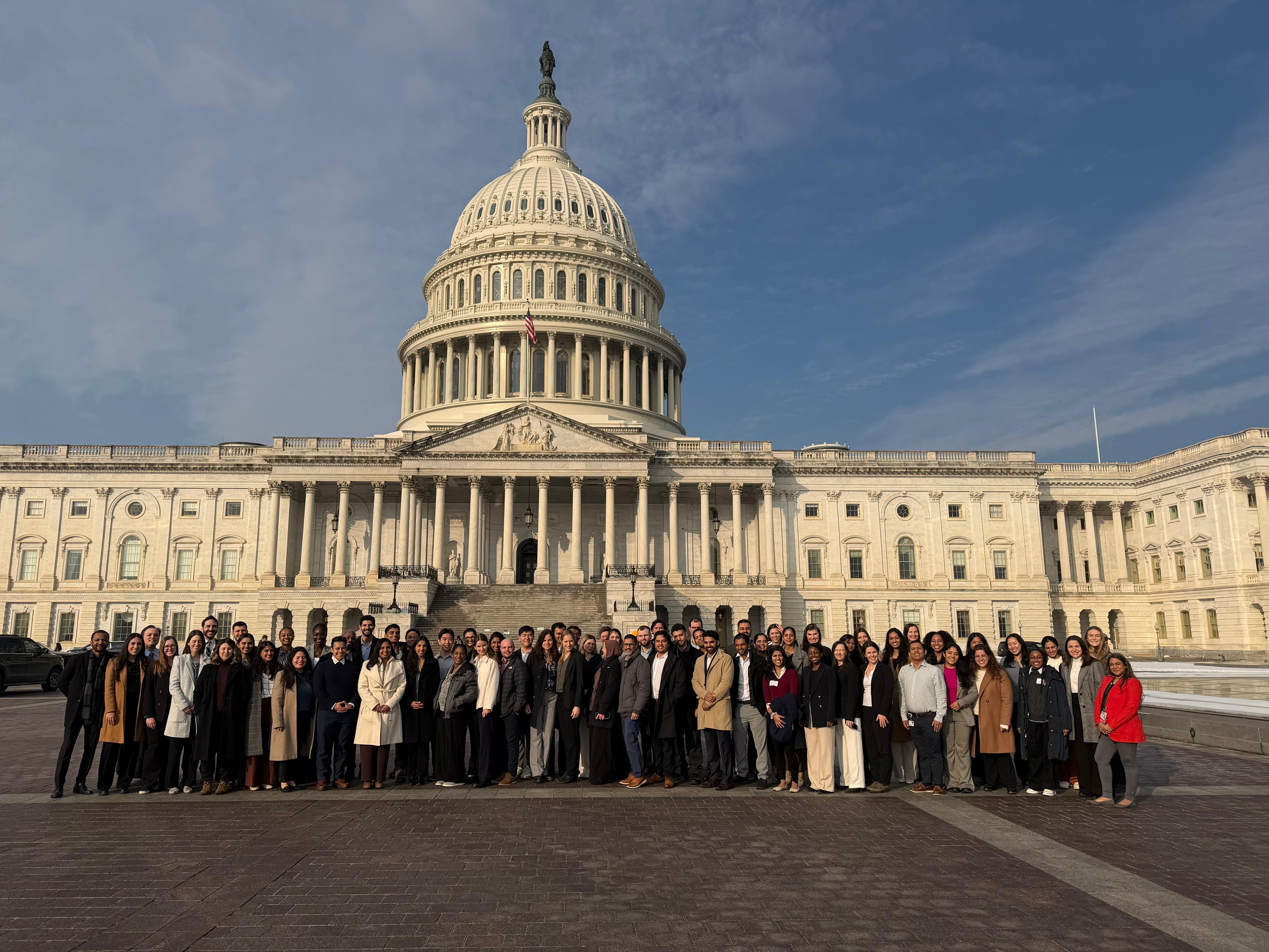 MedStar Health-Georgetown University residents in the Social Medicine & Health Equity Track and the Global Health Equity Track, along with the Global Health Student Fellows, spoke with congressional members about tuberculosis treatment and research.