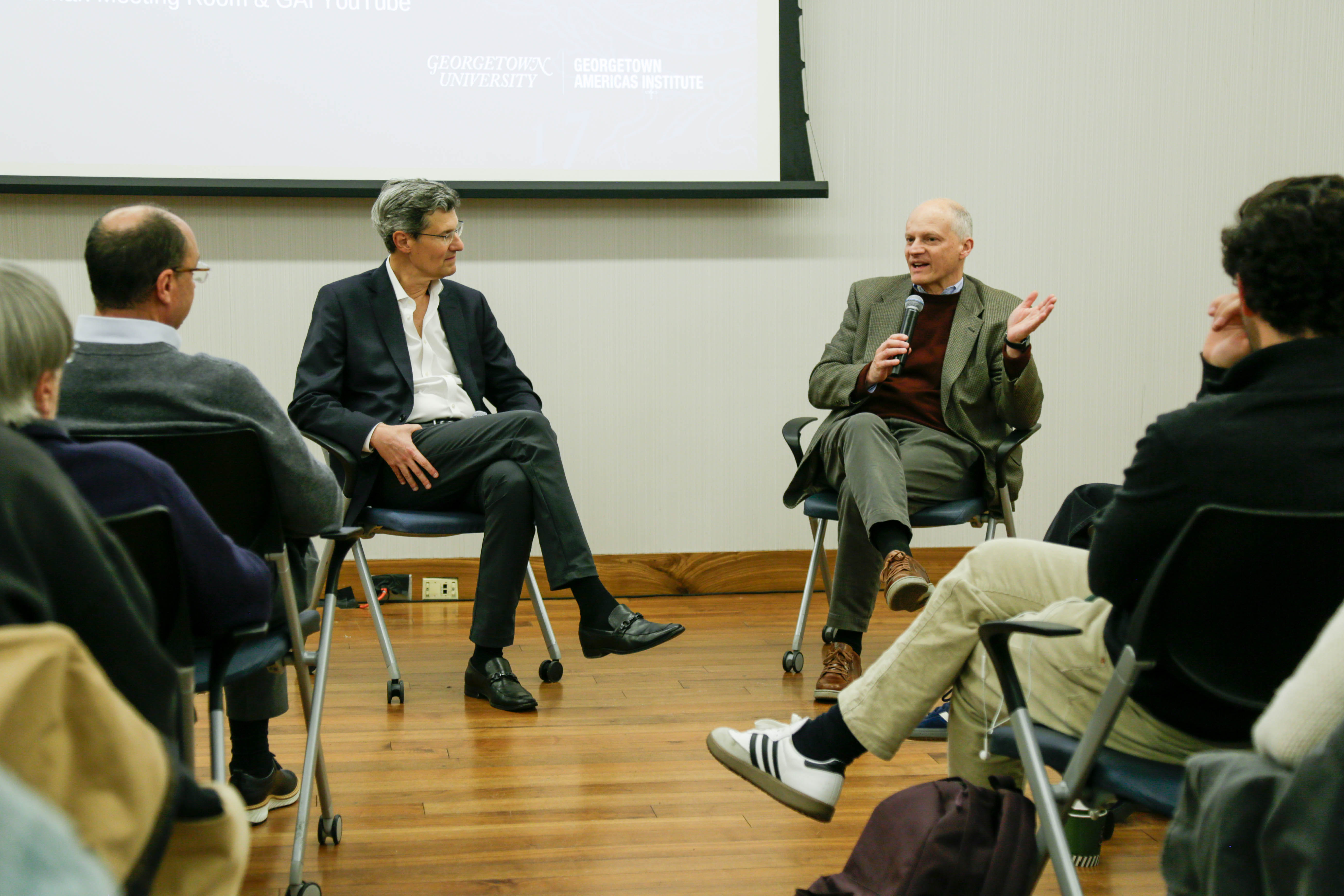 Alberto Ramos y Alejandro Werner durante el evento