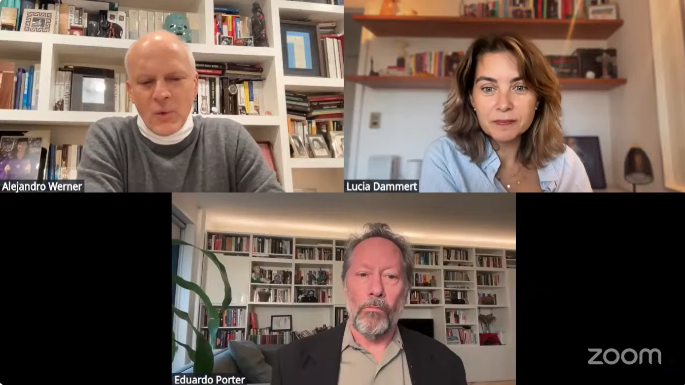 Alejandro Werner, Lucia Dammert, and Eduardo Porter