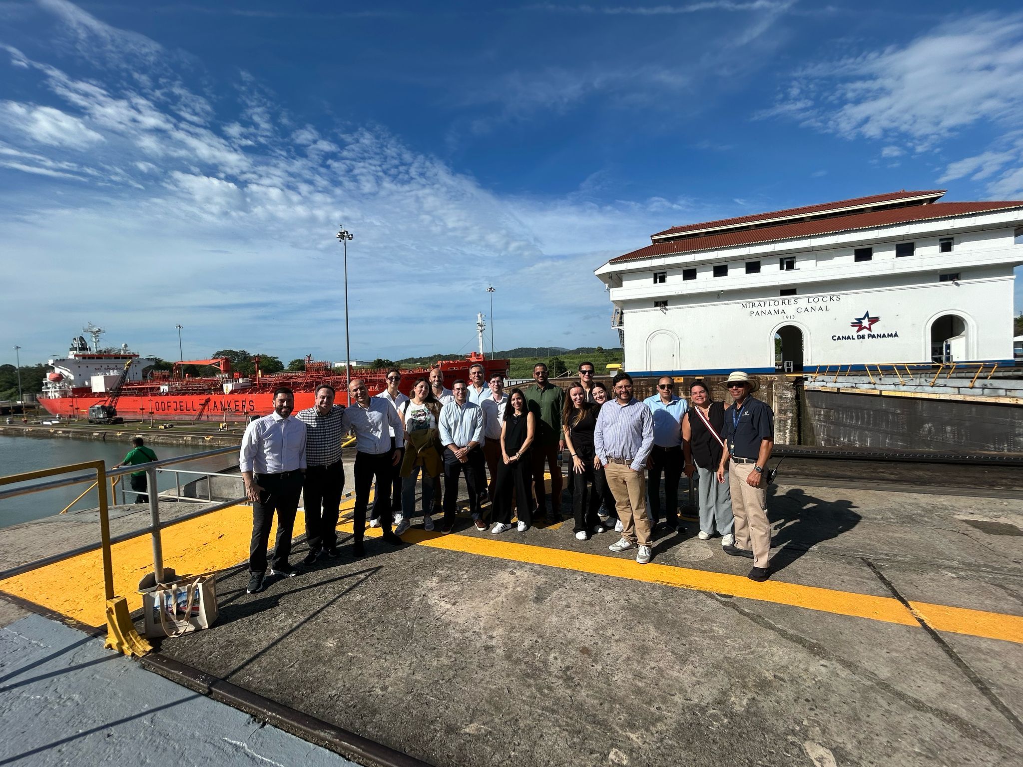 The 2025 GBEL cohort visiting the Panama Canal