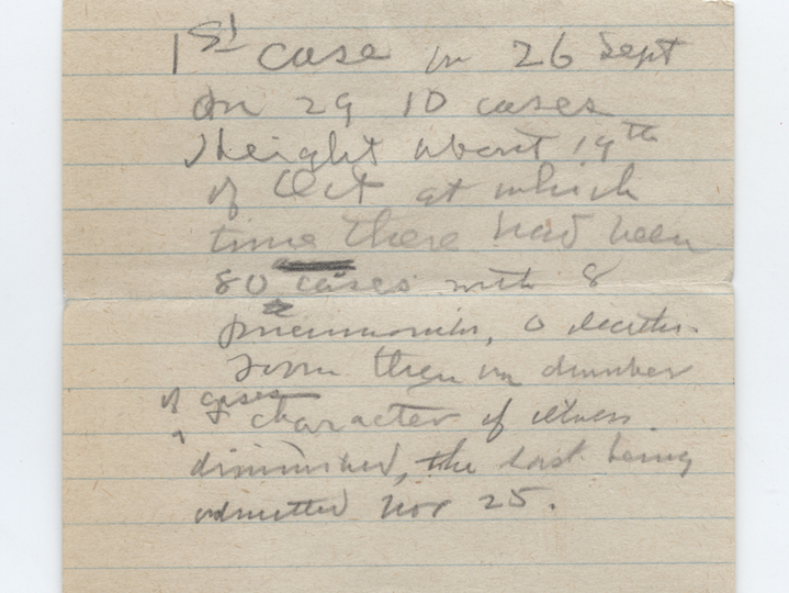 House Diary Insert from 1918