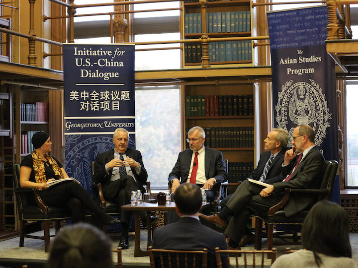 Panelists: Kristen Looney (moderator), David Shambaugh, Thomas Christensen, Avery Goldstein, Aaron Friedberg