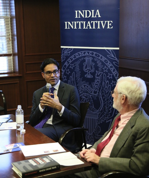 Milan Vaishnav of the Carnegie Endowment of International Peace gives a talk on his most recent publication, "When Crime Pays: Money and Muscle in Indian Politics."