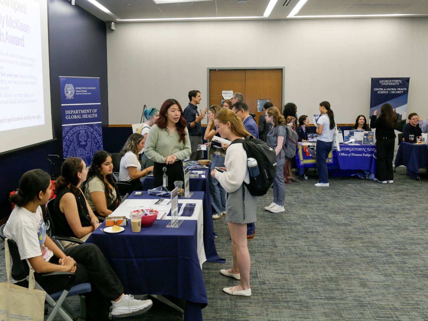 More than 20 global health groups were present at the annual open house.