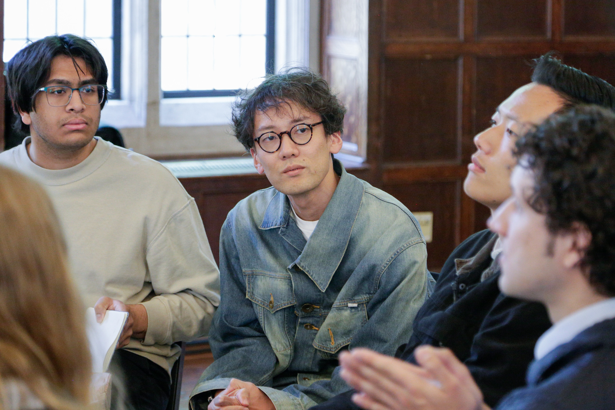 GGD Fellow Kohei Saito meets with Georgetown students.