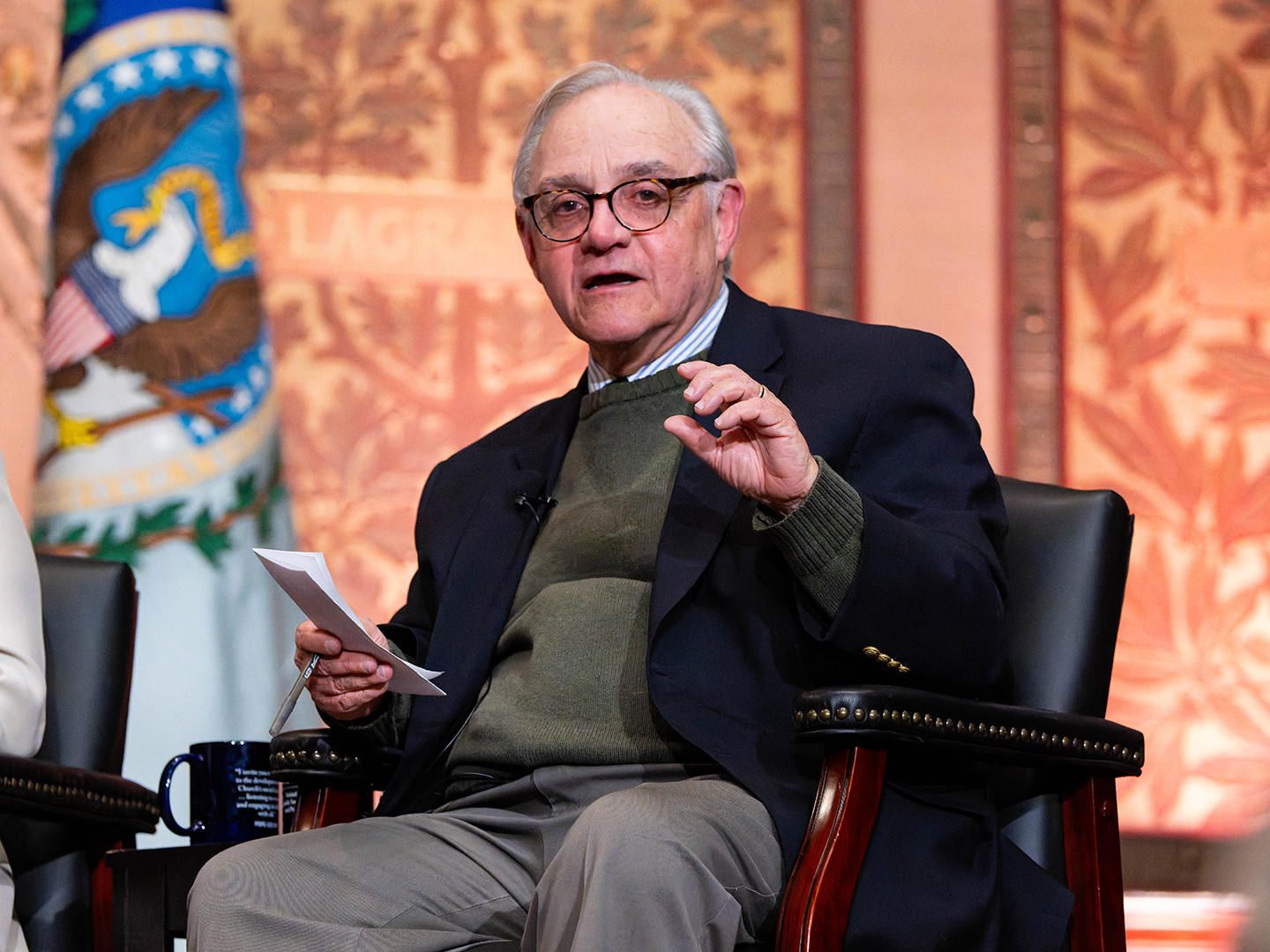 E.J. Dionne of Georgetown University, January 21, 2026, in Gaston Hall.
