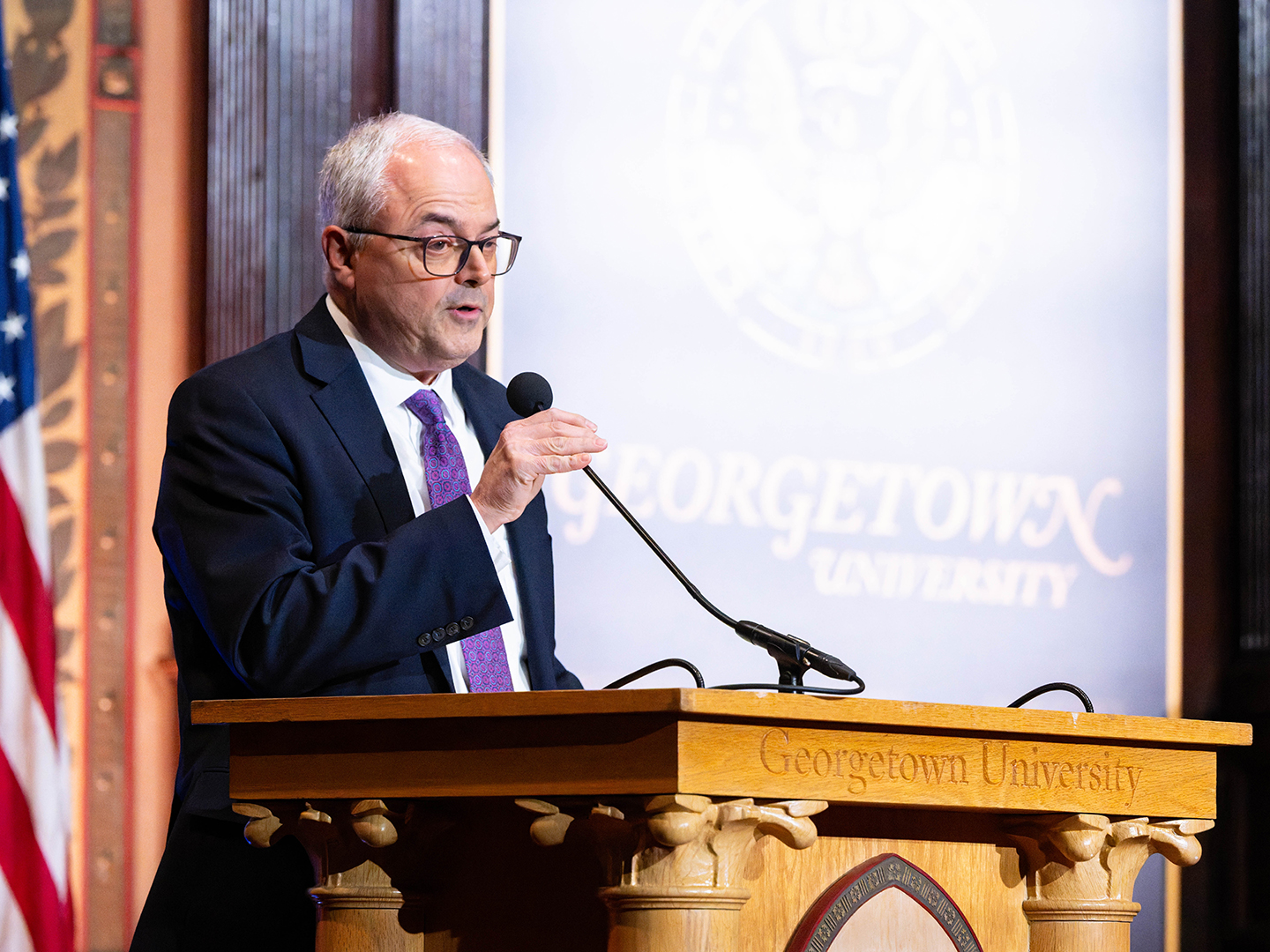 Joseph Ferrara of Georgetown University opens An Evening of Dialogue and Gratitude: 50 Years Connecting Catholic Social Thought and Public Life.