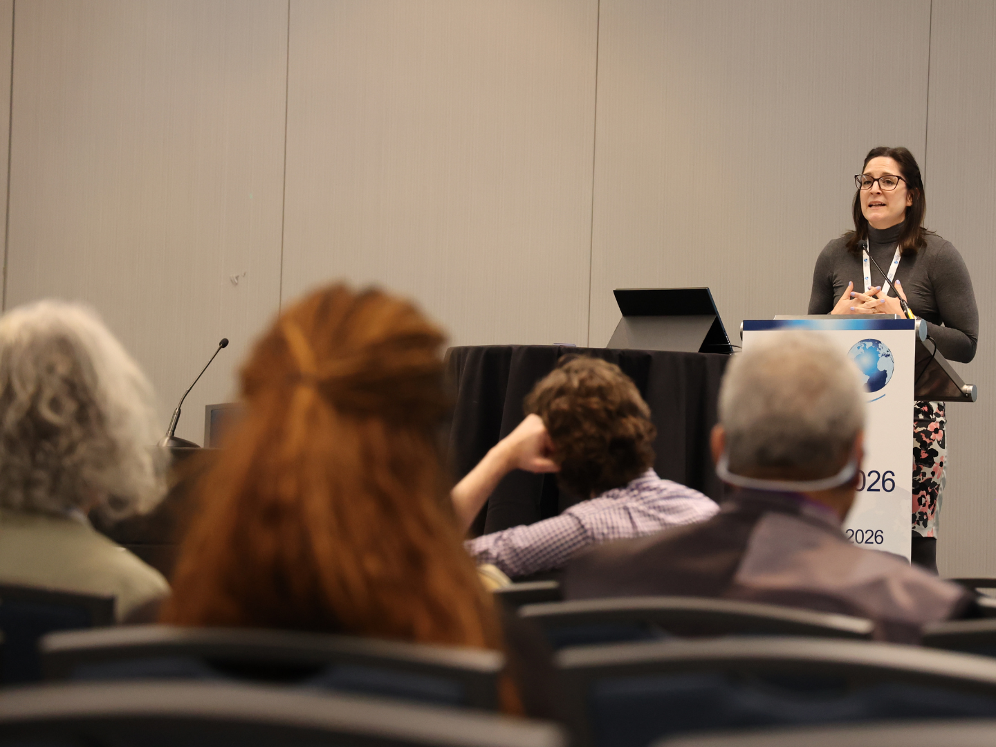 Assistant Professor Katherine Robsky, Ph.D., moderated a session on artificial intelligence in education and curriculum design.