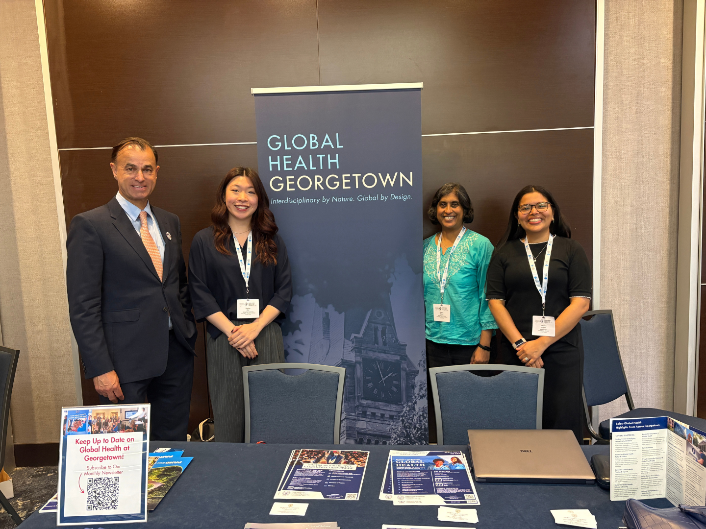 Consortium of Universities for Global Health Executive Director Keith Martin, M.D., visited Georgetown’s exhibitor table.