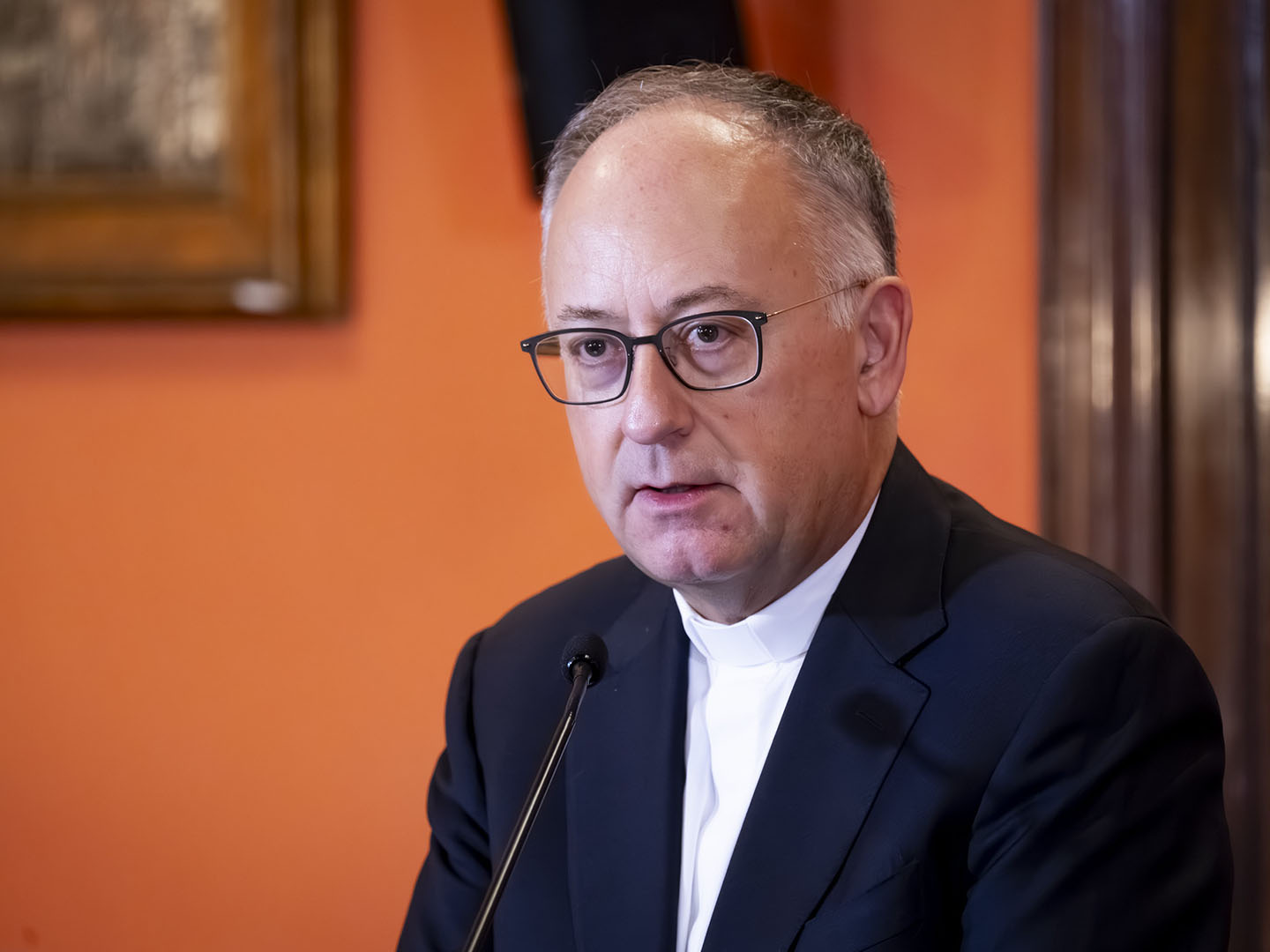 Rev. Antonio Spadaro, S.J., undersecretary for the Dicastery for Culture and Education, shares welcome remarks