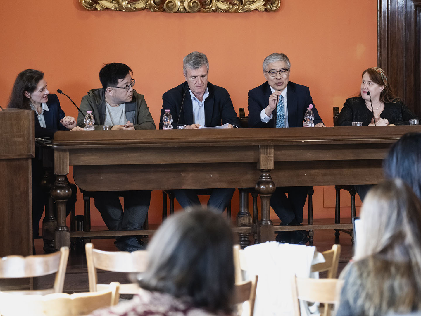 The third panel on "Human-Machine Interaction" addresses whether coexistence with AI requires new ethical frameworks