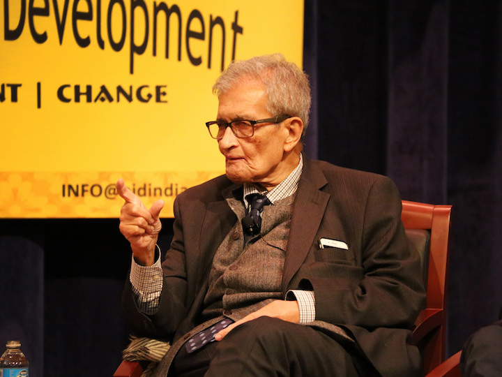 Nobel Laureate and Harvard Professor Amartya Sen Discusses Social Welfare and Economics at Georgetown University