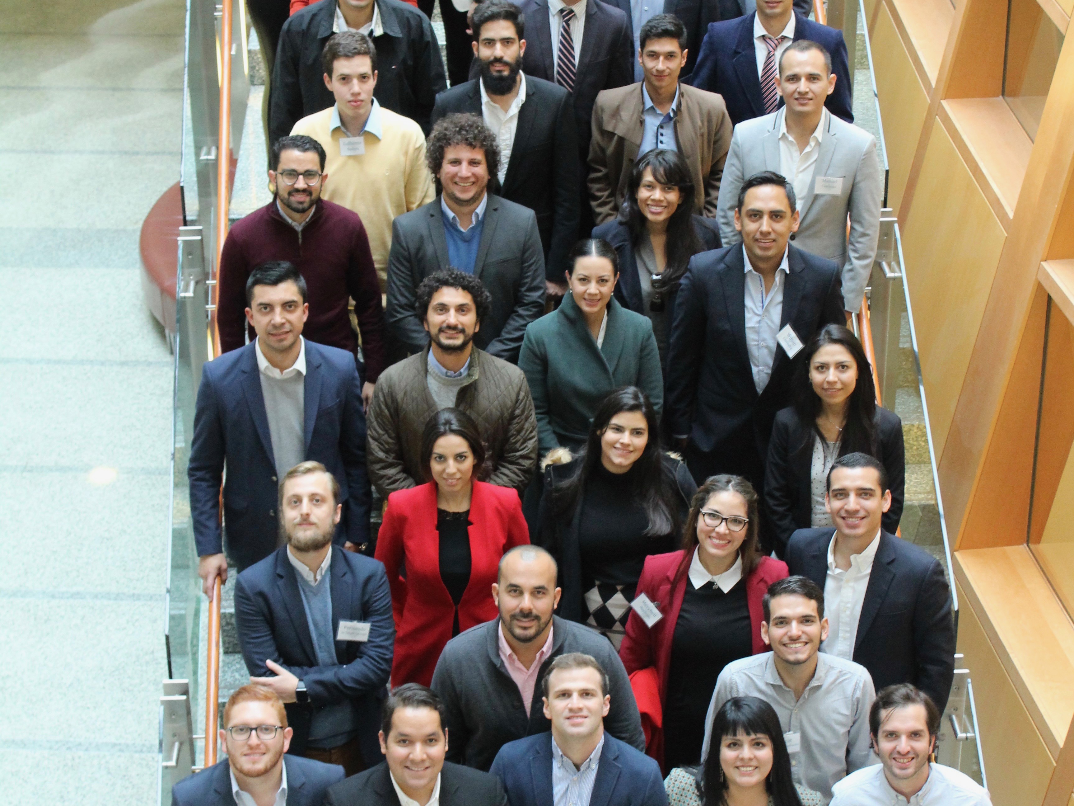 The 2018 Global Competitiveness Leadership class poses for the camera