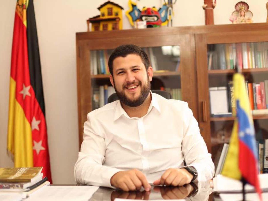 David Smolansky poses in his former office