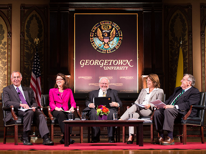 Panelists at the first Initiative dialogue in October 2013