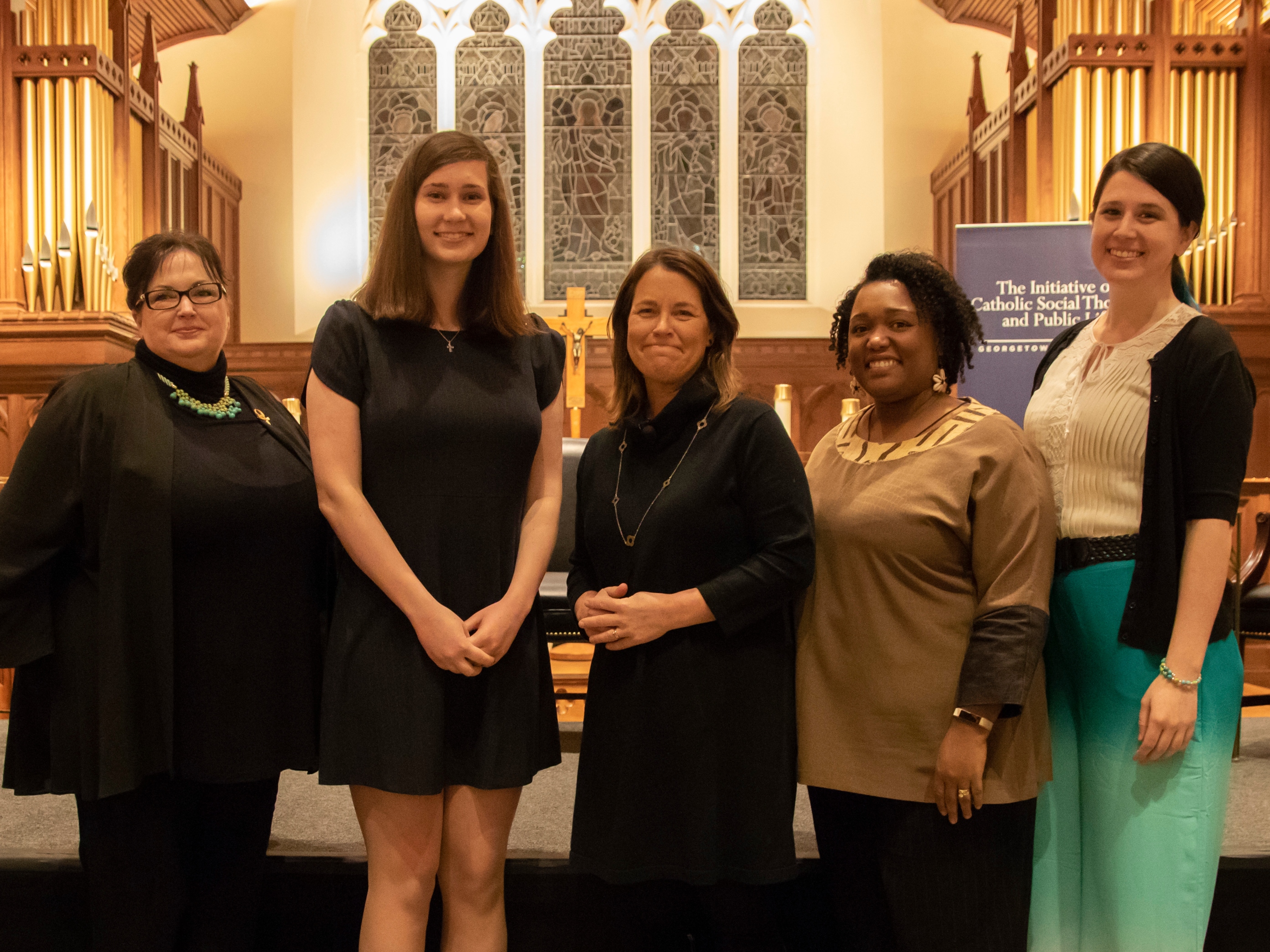 Panelists of January 15, 2019 Dahlgren Dialogue on pro-life women and resisting the throwaway culture.