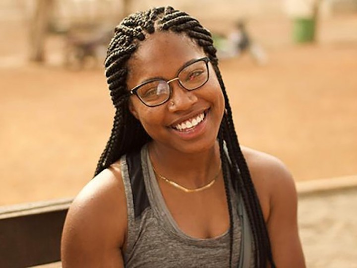 Corine Forward (C'19) in Ghana