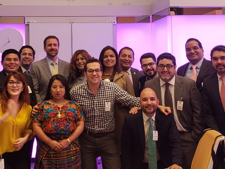 ILG alumni visiting the IMF Lab