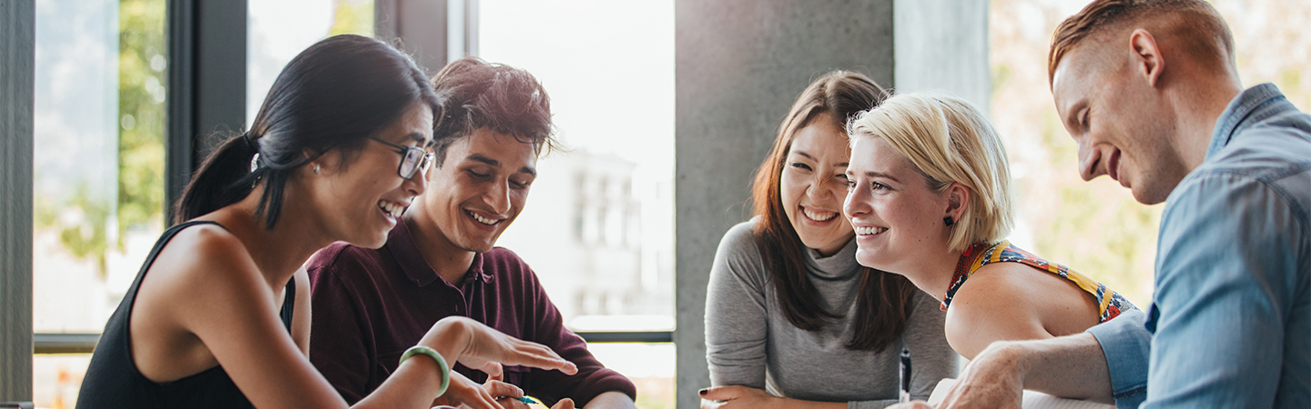 Students talking