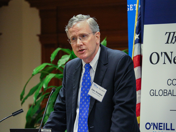 John T. Monahan at a Georgetown event