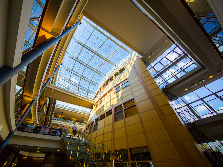Hariri Building Interior Glass Ceiling