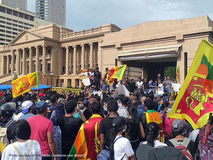 Anti-government protest in Sri Lanka