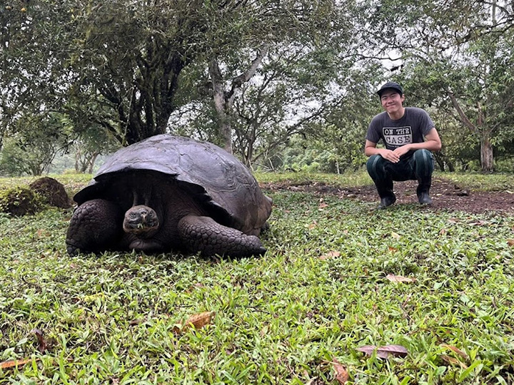 Jeremy Suzuki in the Galapagos Islands, Ecuador