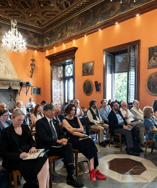The audience at GGD Rome in June 2025, sitting in historic Villa Malta.
