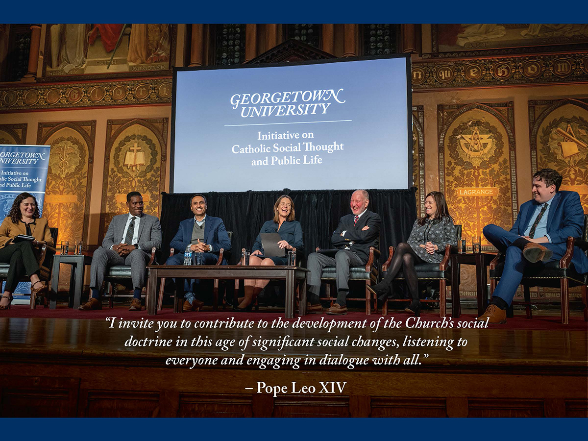 Cover of Initative on Catholic Social Thought and Public Life brochure