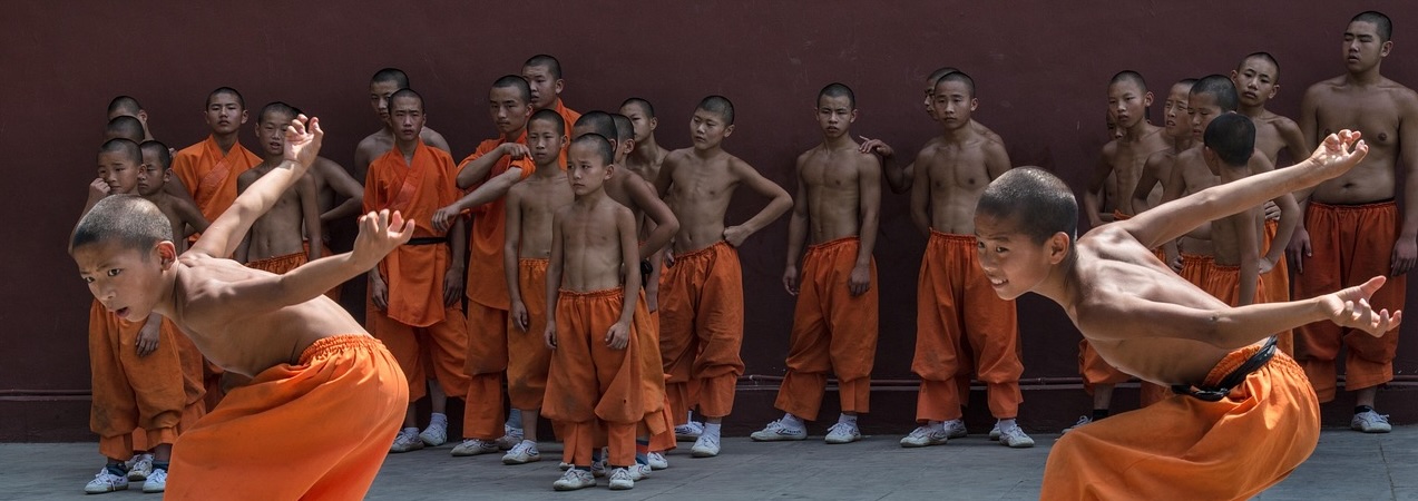 Training at Shaolin monastery