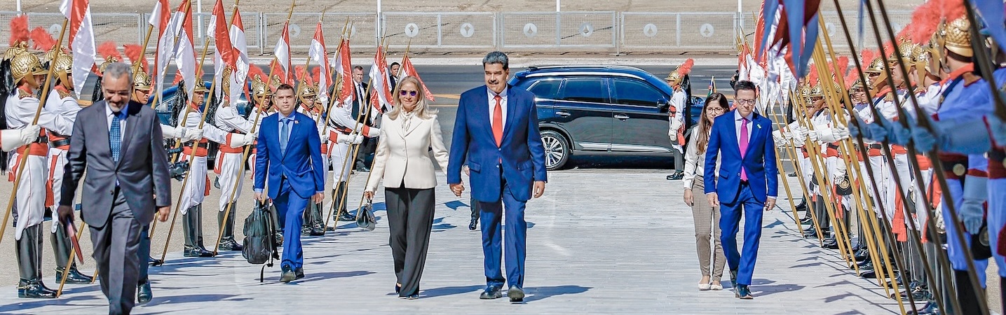 Nicolas Maduro and Cilia Flores on an official visit to Brazil.  Photo: Palácio do Planalto/Ricardo Stuckert/Flickr