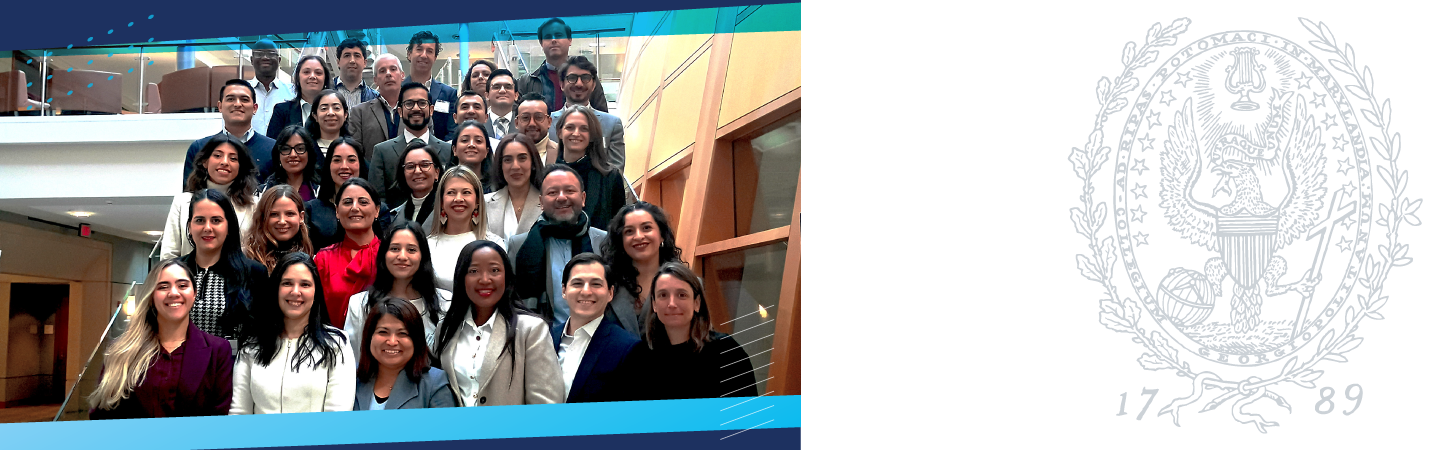 Fondo de imagen promocional con participantes ILG