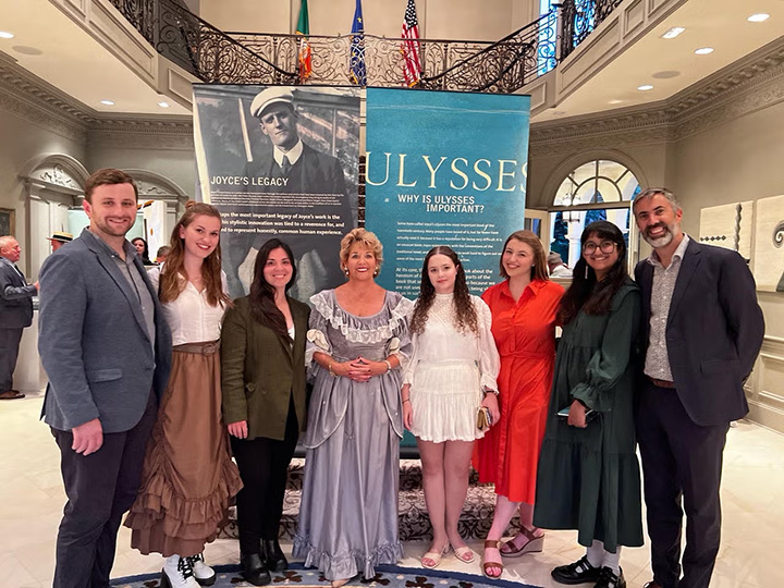 Global Irish Studies Fellows celebrate James Joyce’s Ulysses with the Ambassador of Ireland to the United States