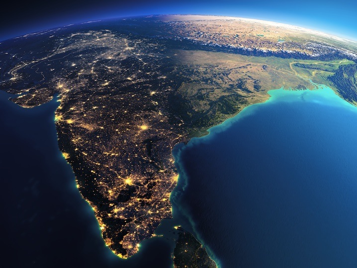 Zoomed out view of Earth